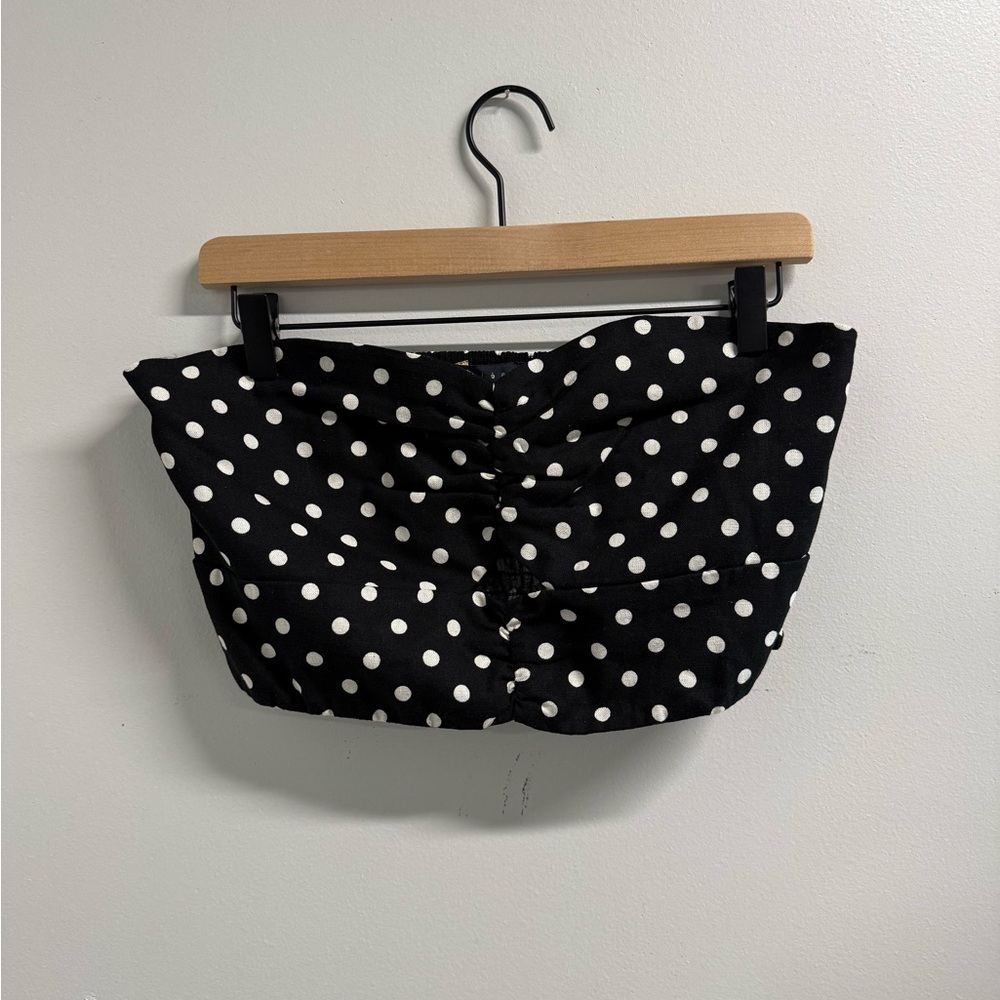 Black and White Polka Dot Top